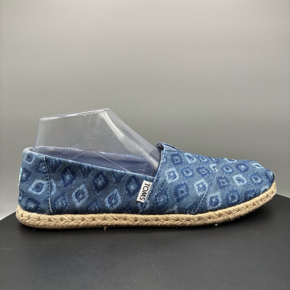 Toms Classic Espadrille Flats Women’s 9.5 Blue Beach Washed Denim